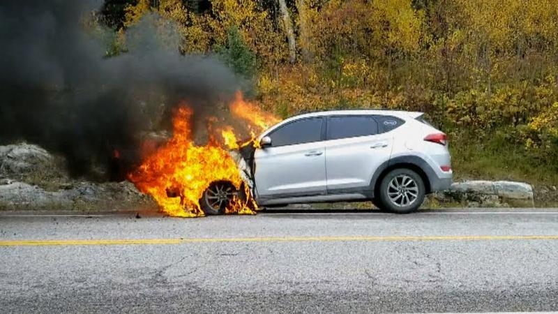Hyundai Tucson fire