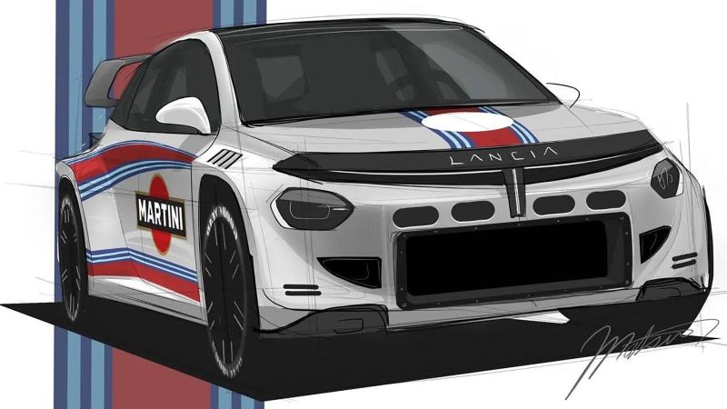 Lancia Ypsilon Martini WRC render