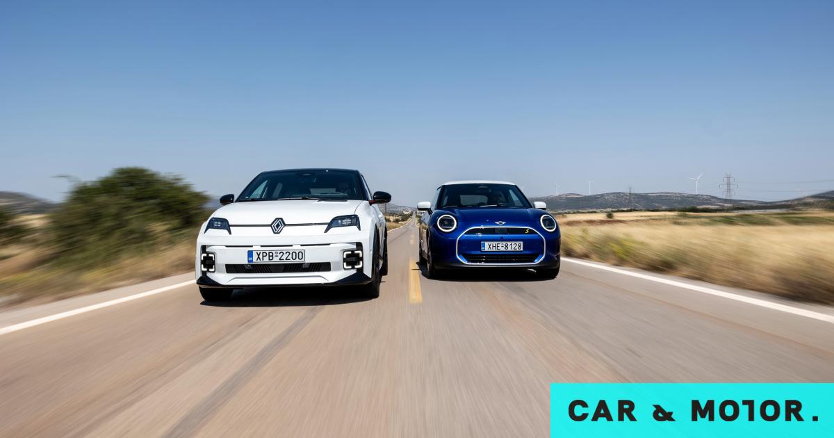 Συγκριτική δοκιμή: Renault 5 E-Tech Electric vs MINI Cooper SE ...