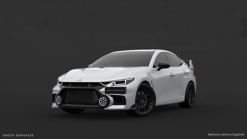 Render σχέδια για το νέο Mitsubishi Lancer EvoXI