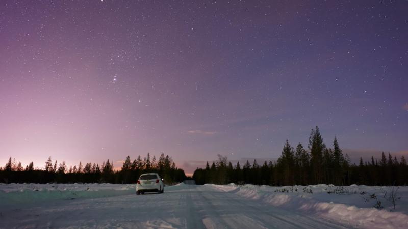 snow driving