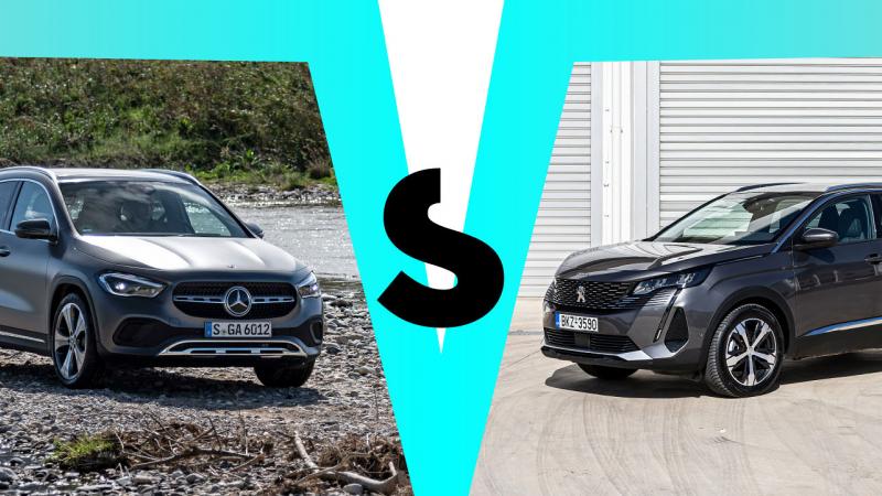 mercedes gla vs Peugeot 3008