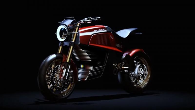 Ducati 860-e concept ηλεκτρική μοτοσυκλέτα Italdesign 2021