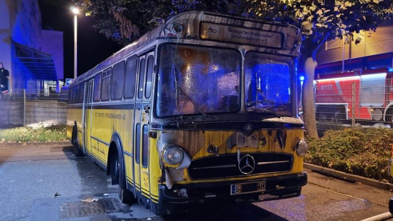 Γερμανία λεωφορείο καμένο