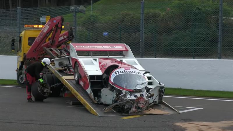 Porsche 962C Spa Crash