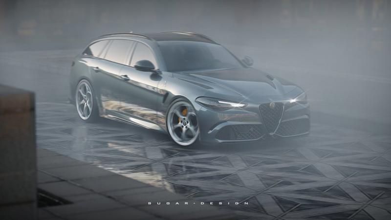 Alfa Romeo Giulia QV Wagon render