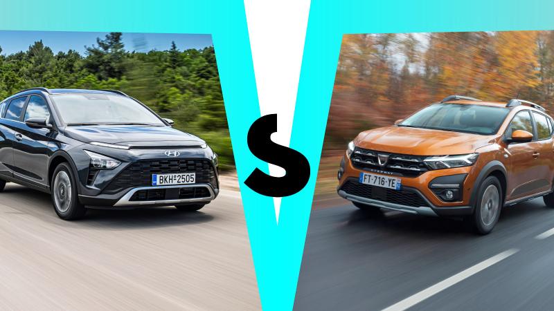 hyundai bayon vs Dacia Sandero Stepway