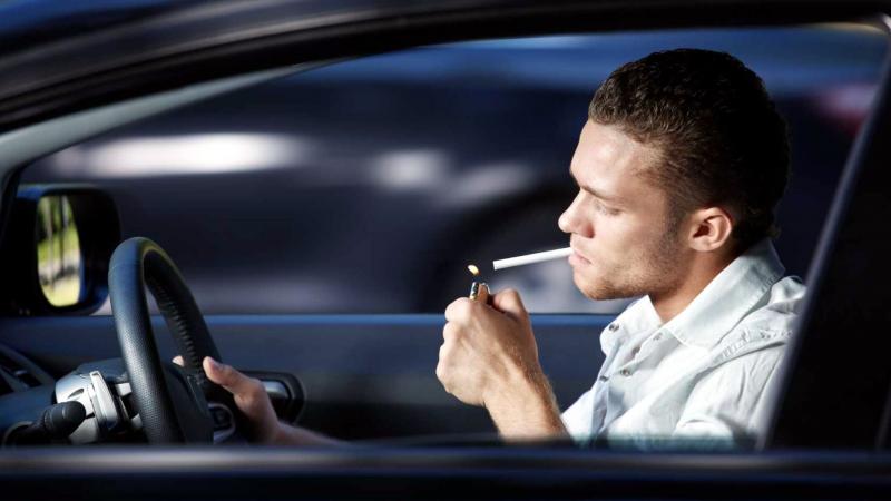 Smoking while driving 1