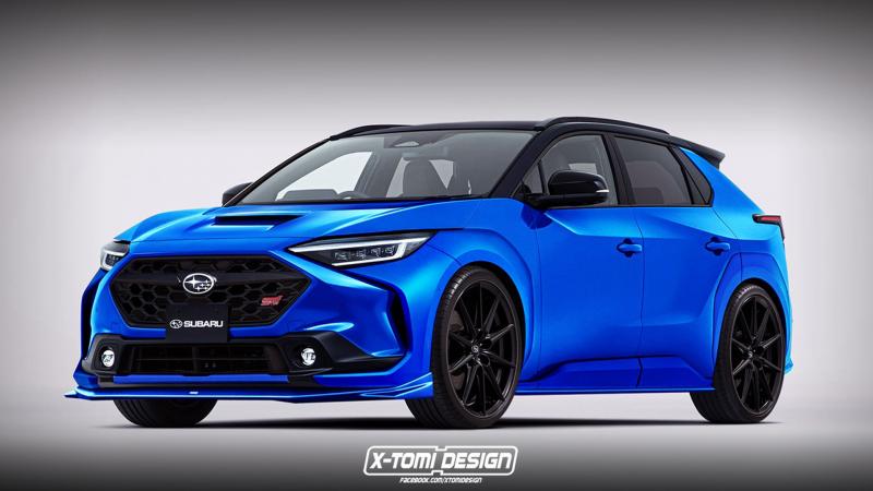 Subaru Solterra STi render