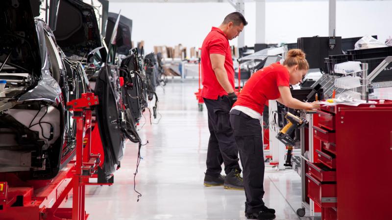 Tesla workers