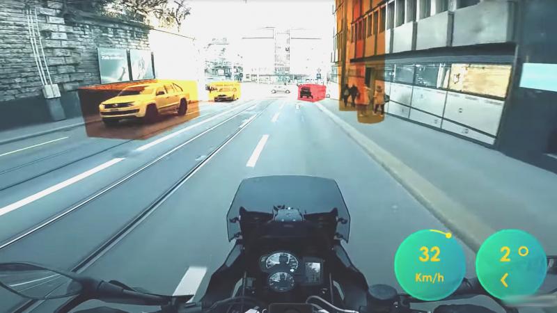HUD σύστημα για κράνος μοτοσικλέτας 2022