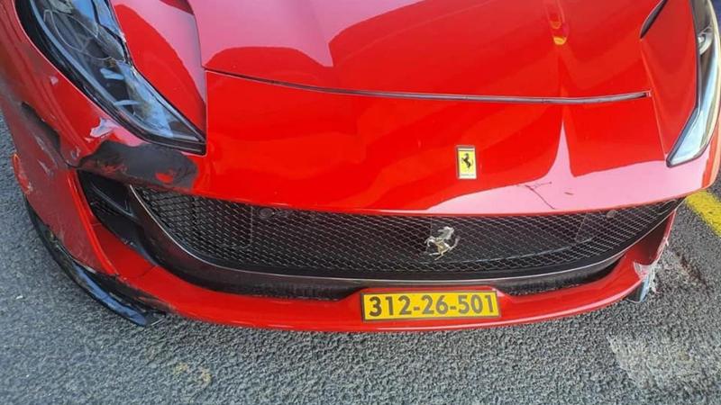Ferrari 812 Superfast τροχαίο ατύχημα Ισραήλ 2022