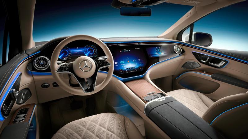 Mercedes EQS SUV interior