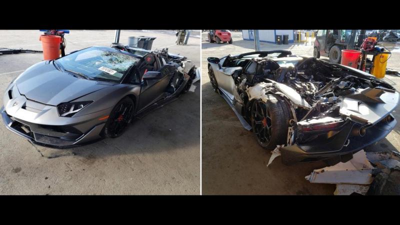 Lamborghini Aventador Wreckage