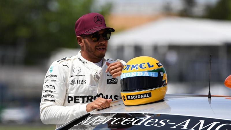 Lewis Hamilton Senna Helmet