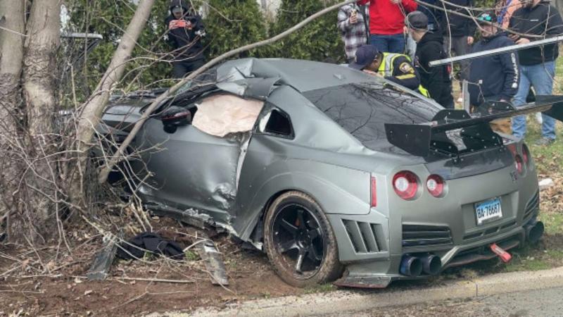 nissan gt-r accident