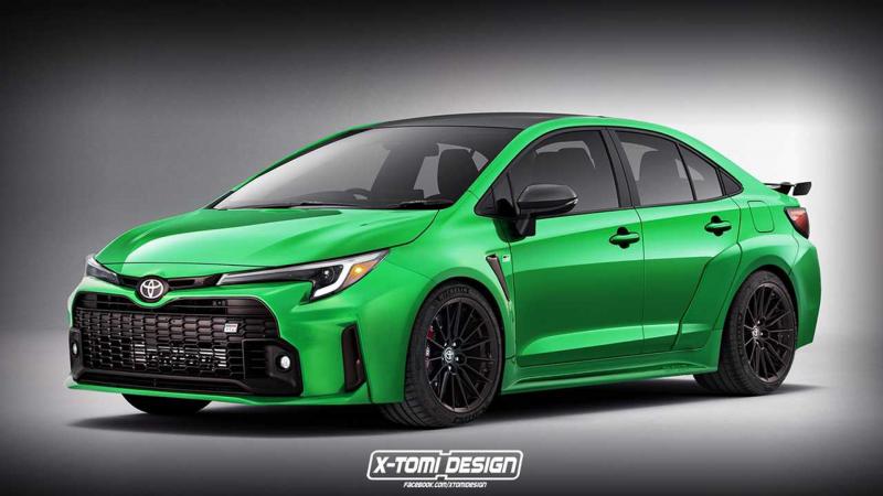 Toyota GR Corolla sedan render