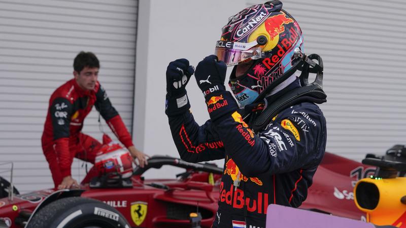 Max Verstappen Charles Leclerc Miami GP 2022