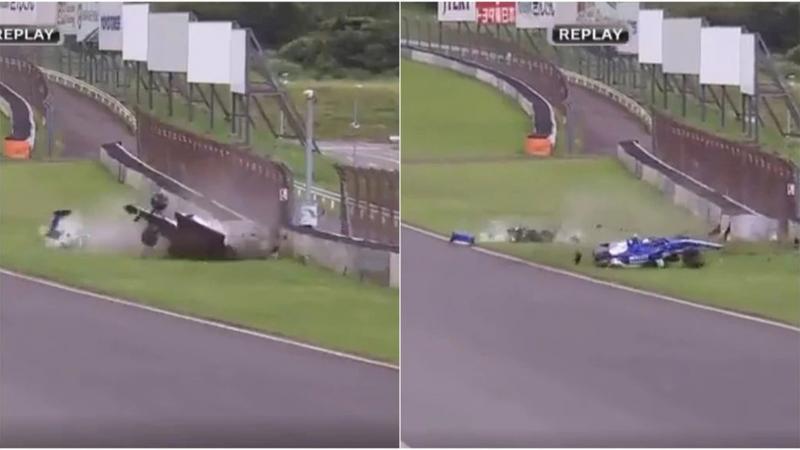 Super Formula Fenestraz Accident