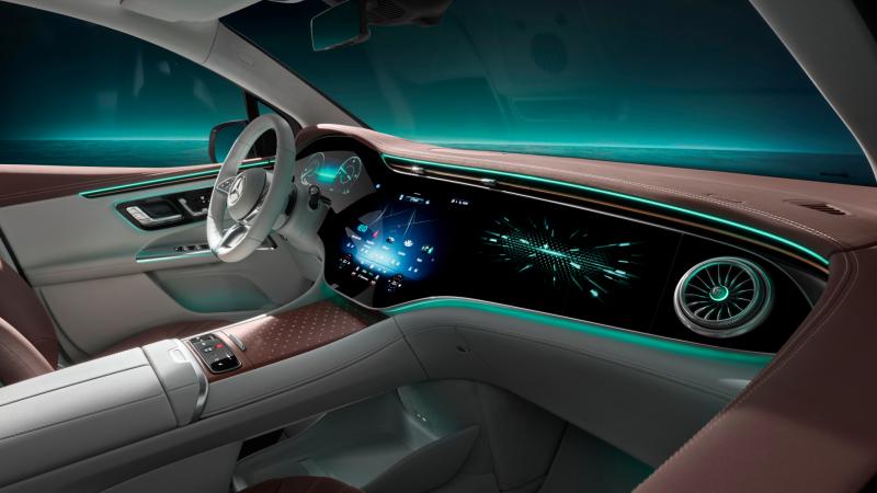 νέα Mercedes EQE SUV εσωτερικό teaser 2022