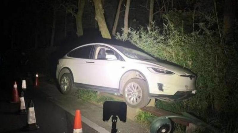 Tesla Model X China Accident