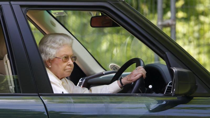 Queen Elizabeth car driving 3