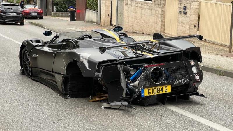 Pagani Zonda HP Barchetta Crash