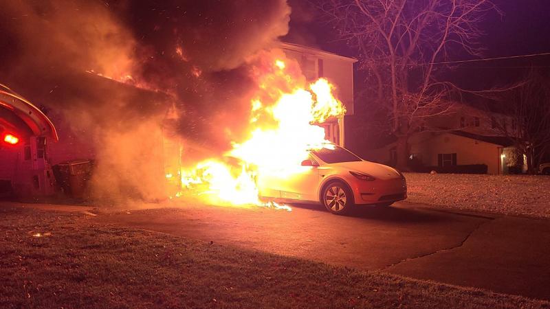 Tesla fire