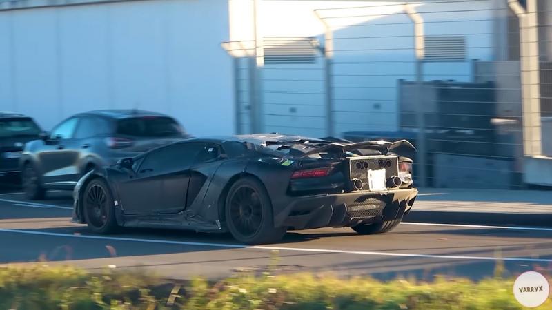 Lamborghini Aventador hybrid testing prototype