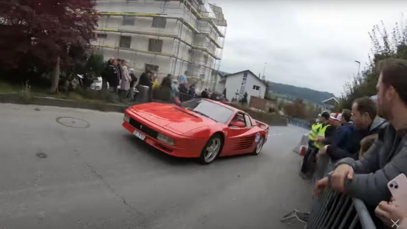 Ferrari Testarossa διαλύθηκε σε ράλι 2022 video