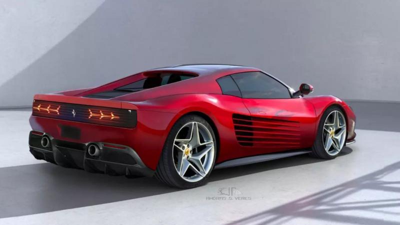 Ferrari Testarossa render