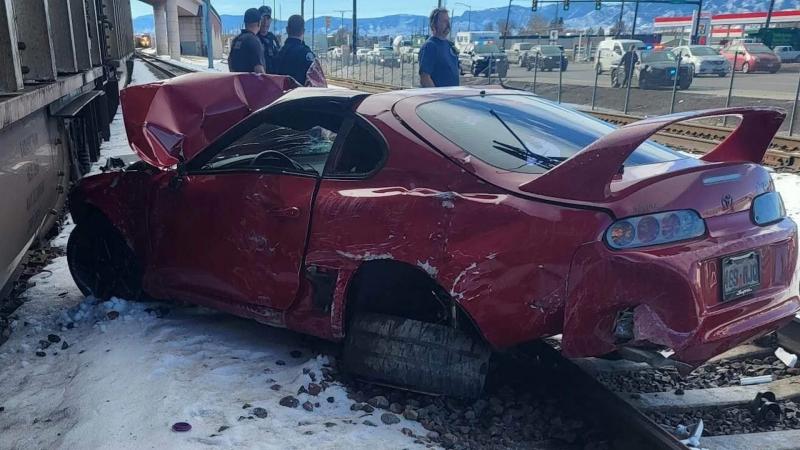Toyota Supra crash denver colorado 