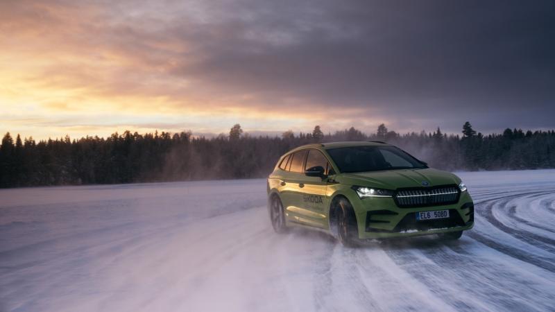 Skoda Enyaq iV vRS drift record