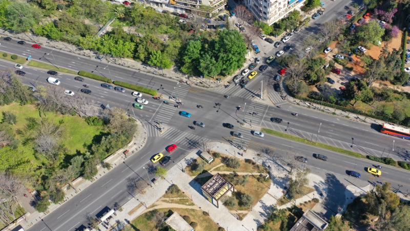 έργα στους δρόμους της Αθήνας