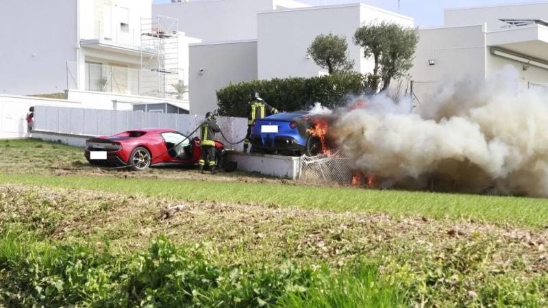 Ferrari crash