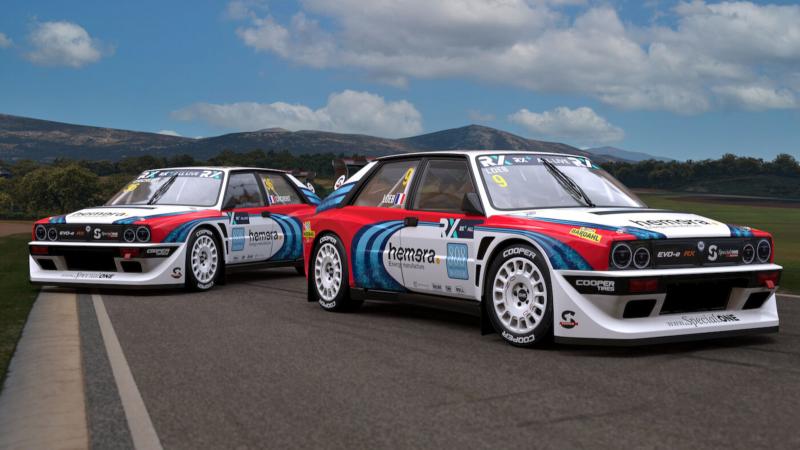 Lancia Delta Evo-e RX και Sebastien Loeb 2023 World Rally Cross