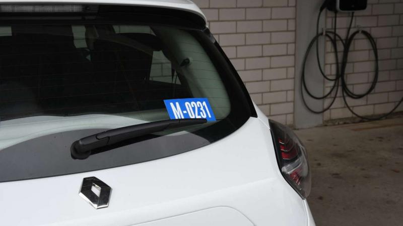 Rental Blue Sticker