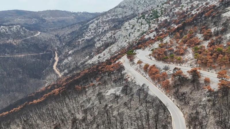 διαδρομή πάρνηθα φωτιά