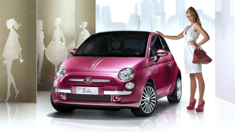 FIAT 500 Barbie PINK 1