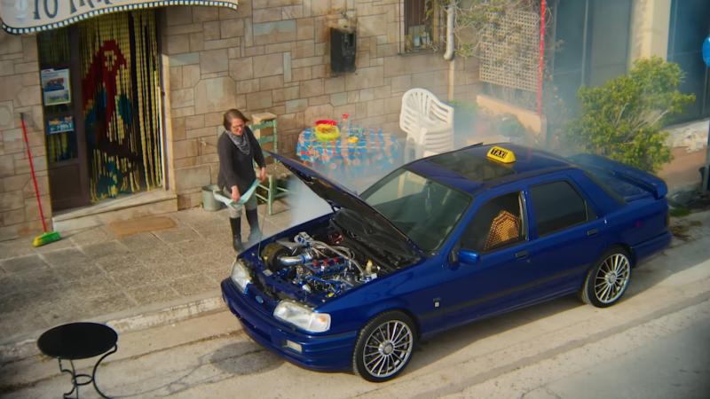 σάττι βίντεο κλιπ eurovision ford sierra cosworth