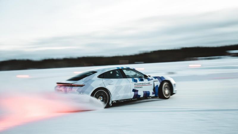 Porsche Taycan Drift Guinness
