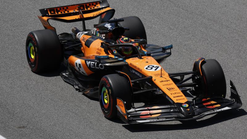 Piastri GP Spain pole position 2025