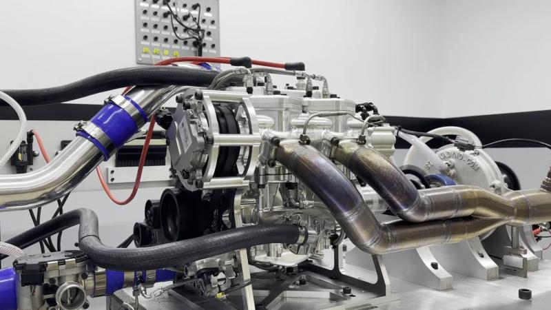 Alpha-Otto engine two-stroke