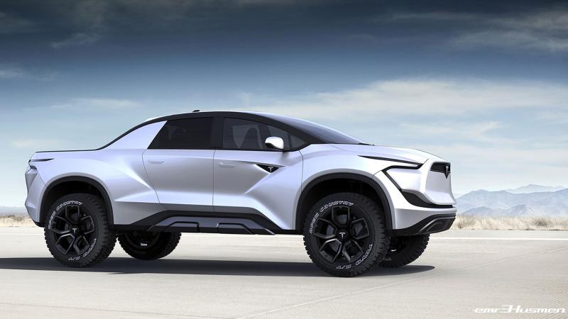 Tesla small Pick-up render