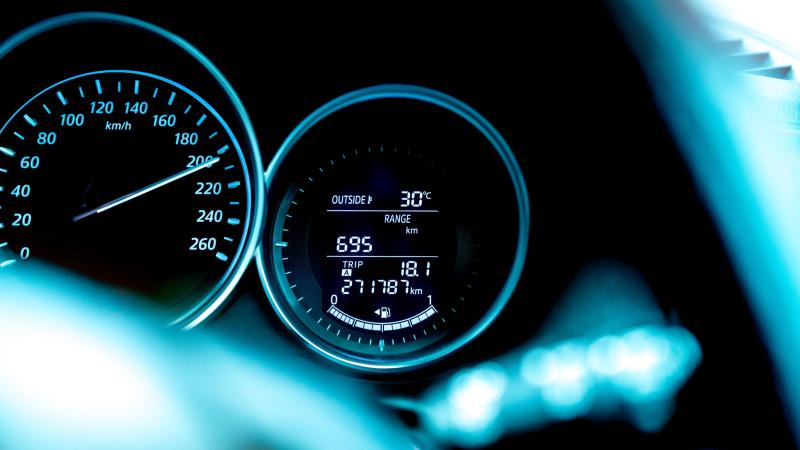 Car exterior temperature gauge 1