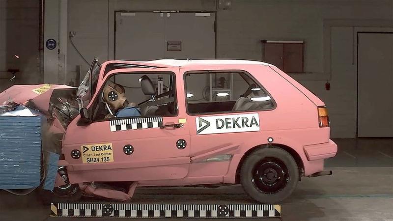 Golf II crash test