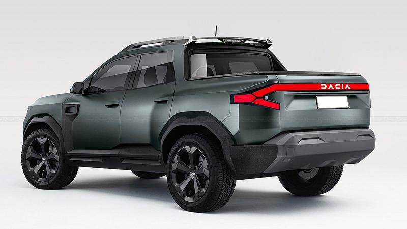Dacia Bigster Pick-up render
