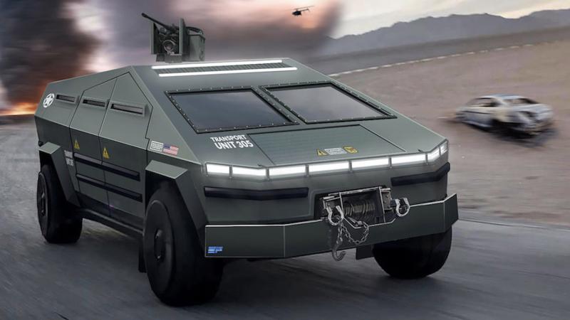 Tesla Cybertruck military