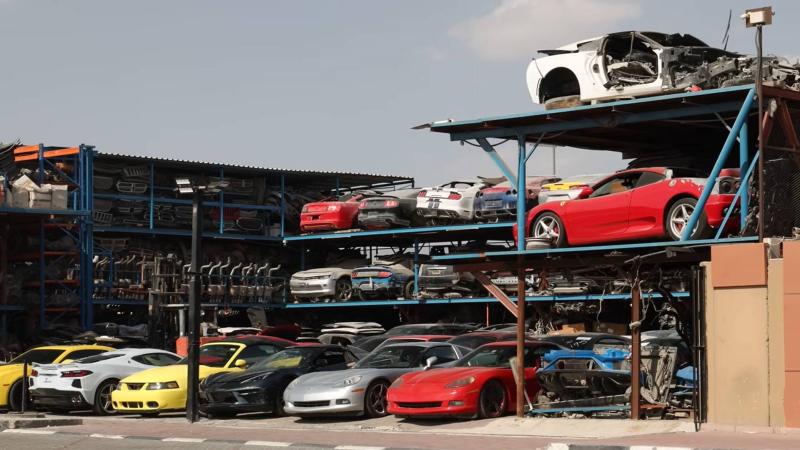 car graveyard Dubai