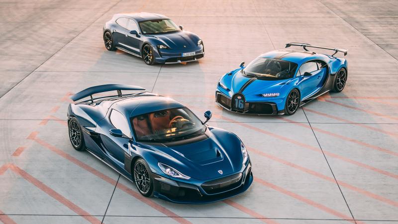 Rimac Porsche Bugatti